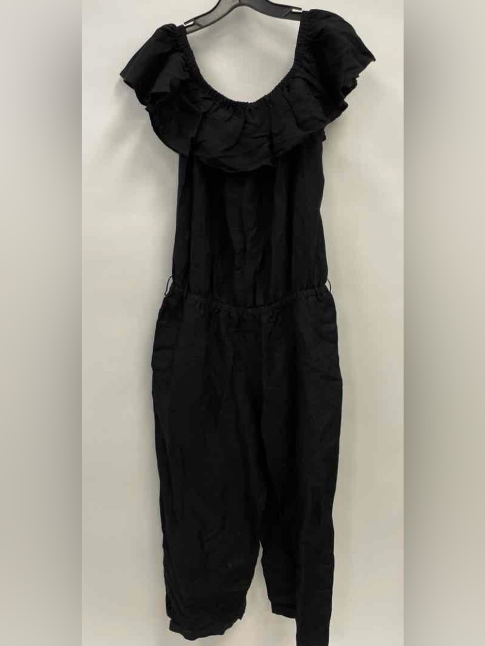 Tommy Bahama Linen Black Cropped Jumpsuit Size S/P  NWT